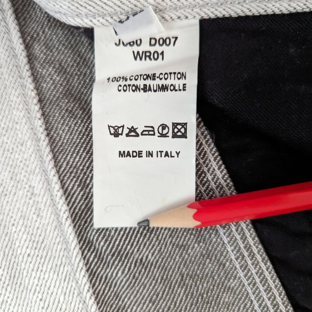 Raf Simons Men's White Denim Slim Straight Fit Tapered Jeans Italy 32 - Picture 14 of 14